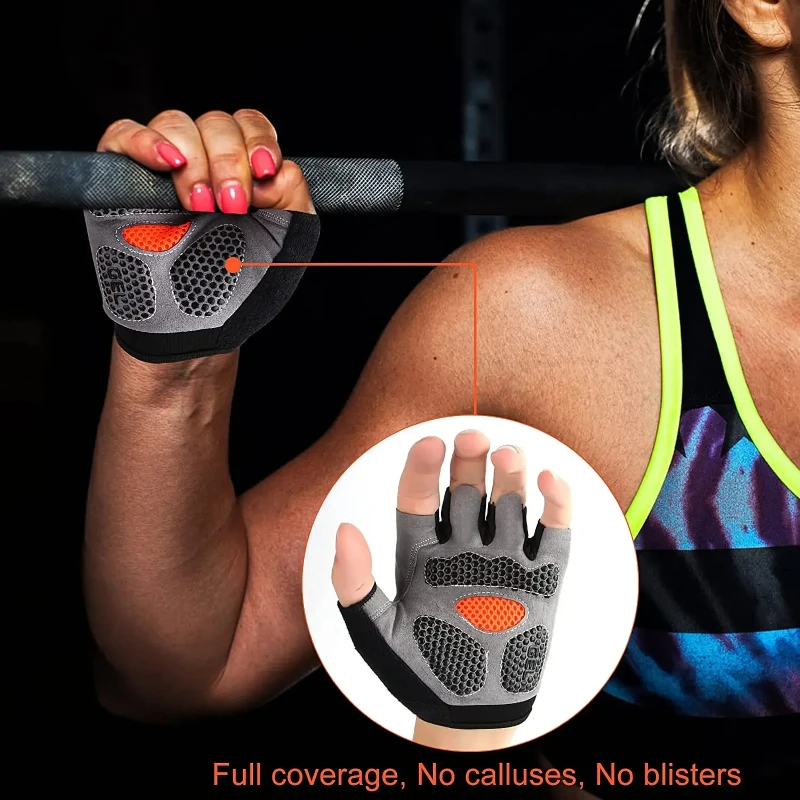 Unisex Non-Slip Fingerless Gym & Training Gloves 3