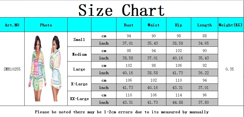 Damen Casual Fashion Digitaldruck Mehrfarbiges Hemdkleid SMR10255 Neuer europäischer und amerikanischer Stil