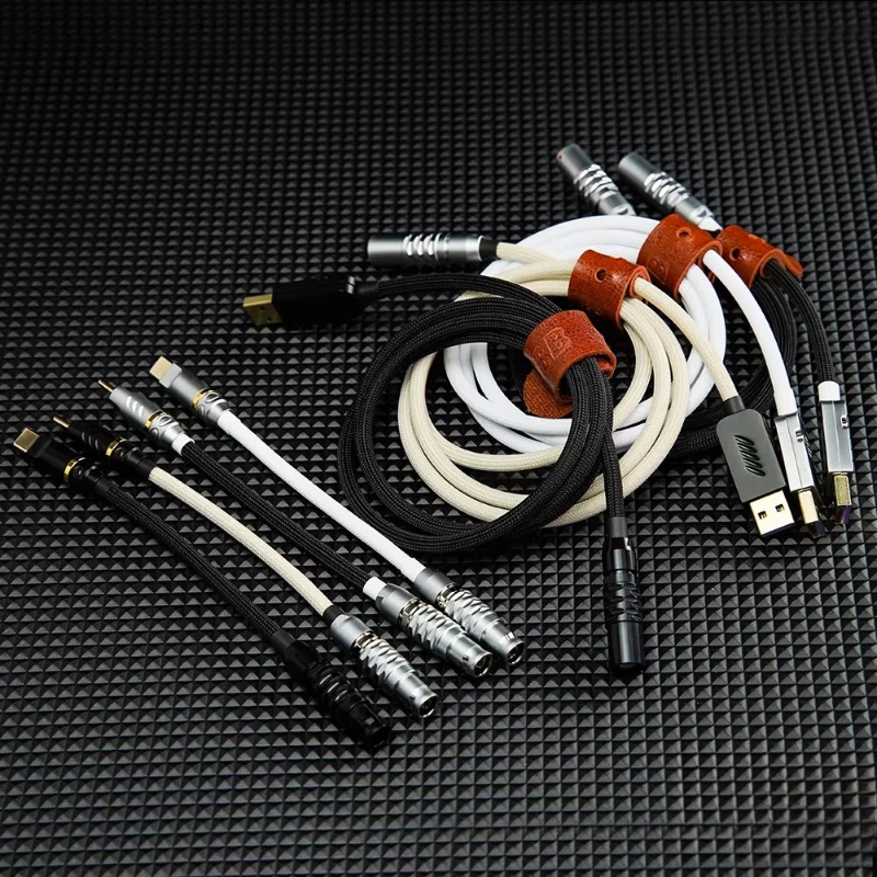 Self-locking air plug cable separation data type-c custom mechanical keyboard braided