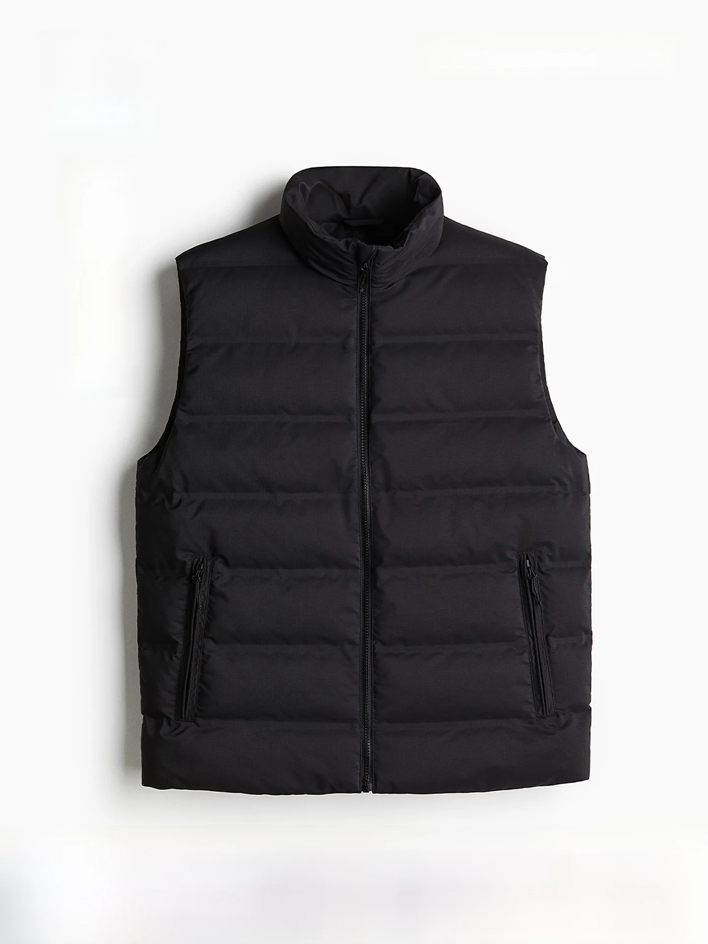 

H&M Men's Vest Winter Zipper Collar Windproof Water-resistant Outdoor Mountain Climbing Sports Vest Fashion Urban Style Polye...