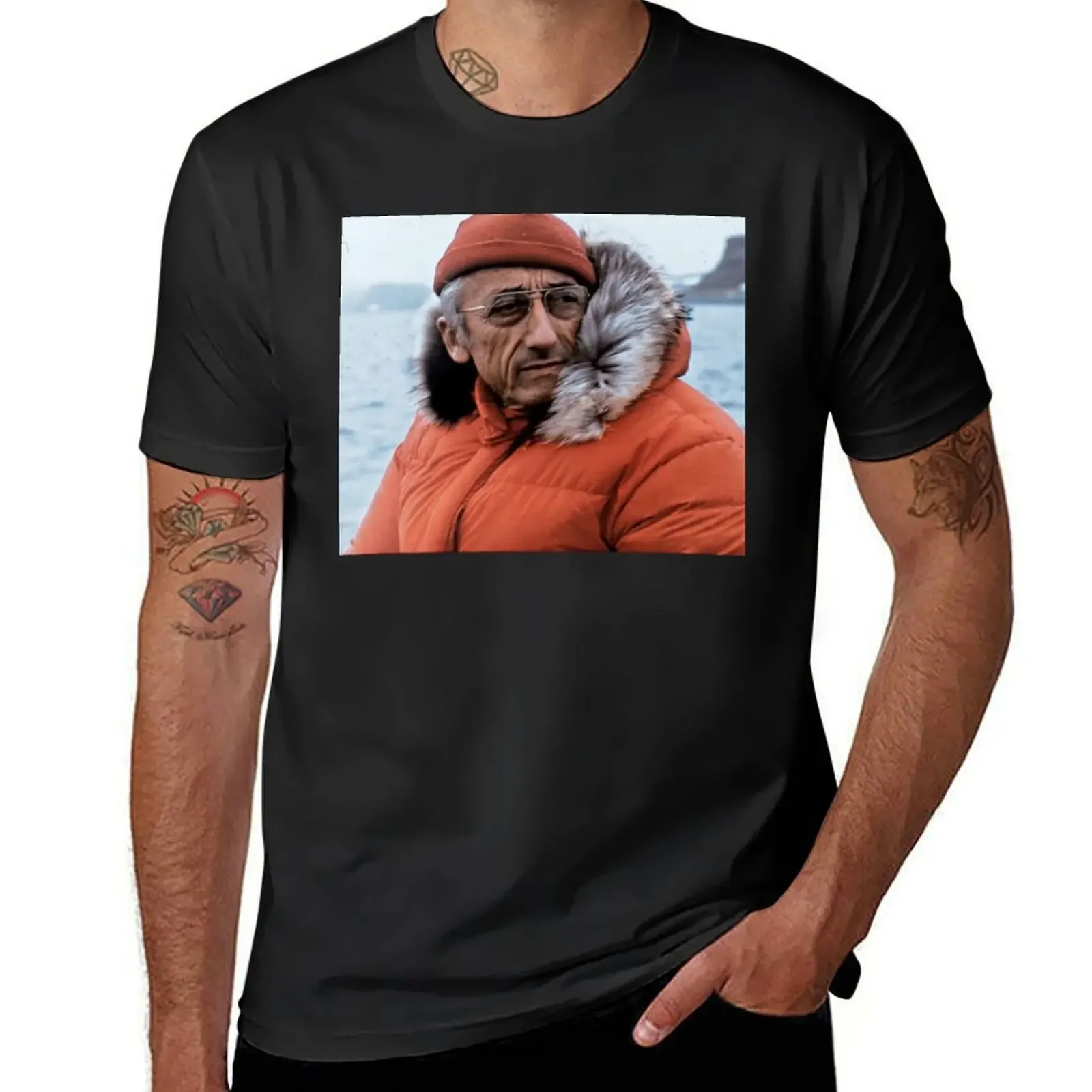 

Jacques Cousteau T-Shirt for a boy blacks oversizeds plain white t shirts men