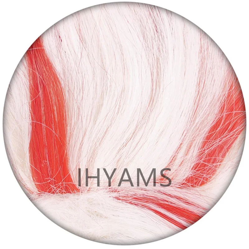 Okarun غامض كون تأثيري شعر مستعار أنيمي Dandadan Okarun كين تاكاكورا مومو Ayase أبيض أحمر قصير الشعر ألياف مقاومة للحرارة هالوين