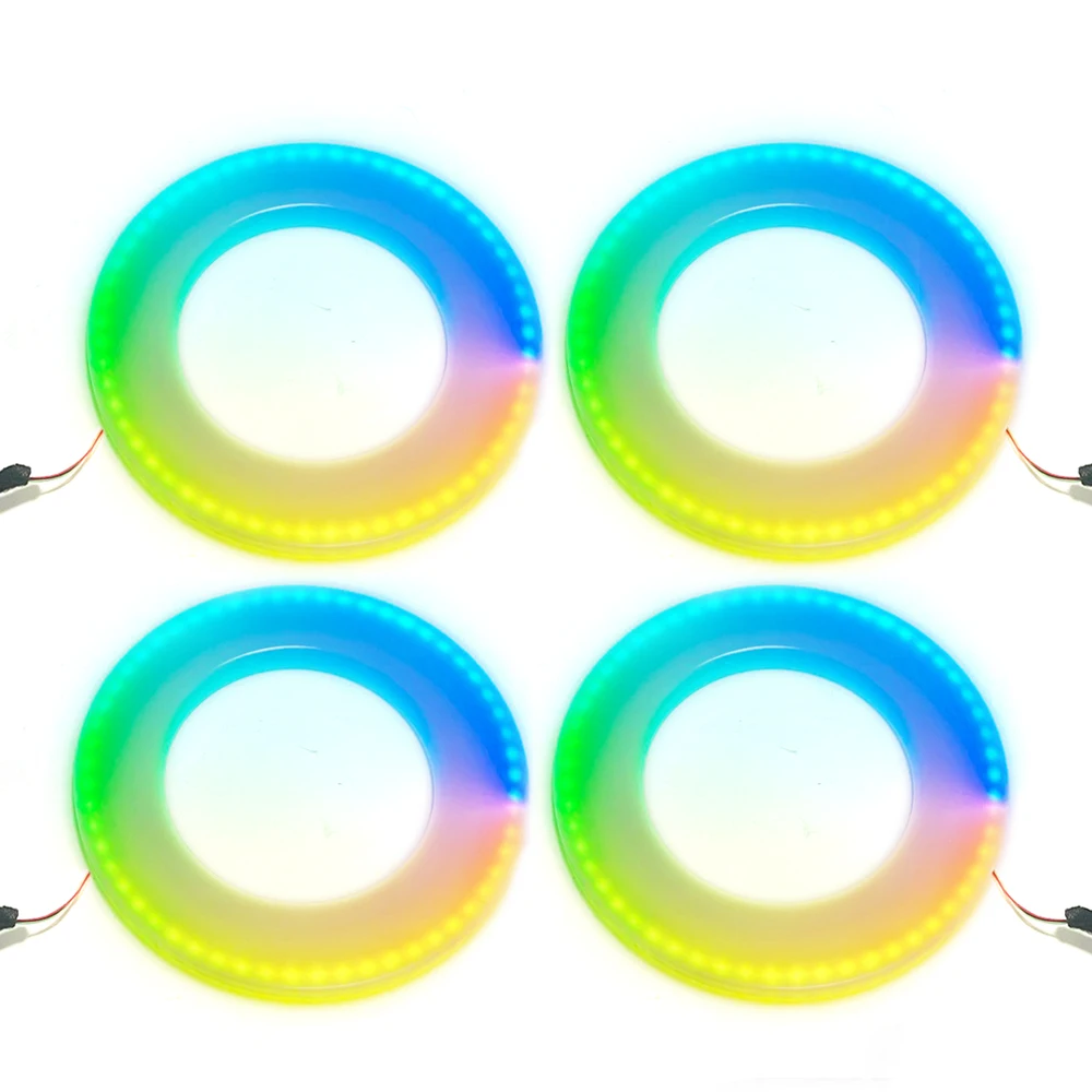 18 in 1 64 kleuren RGB Symfonie auto omgevingslicht interieur acryl gids LED-strip licht decoratie sfeerlamp door APP-bediening