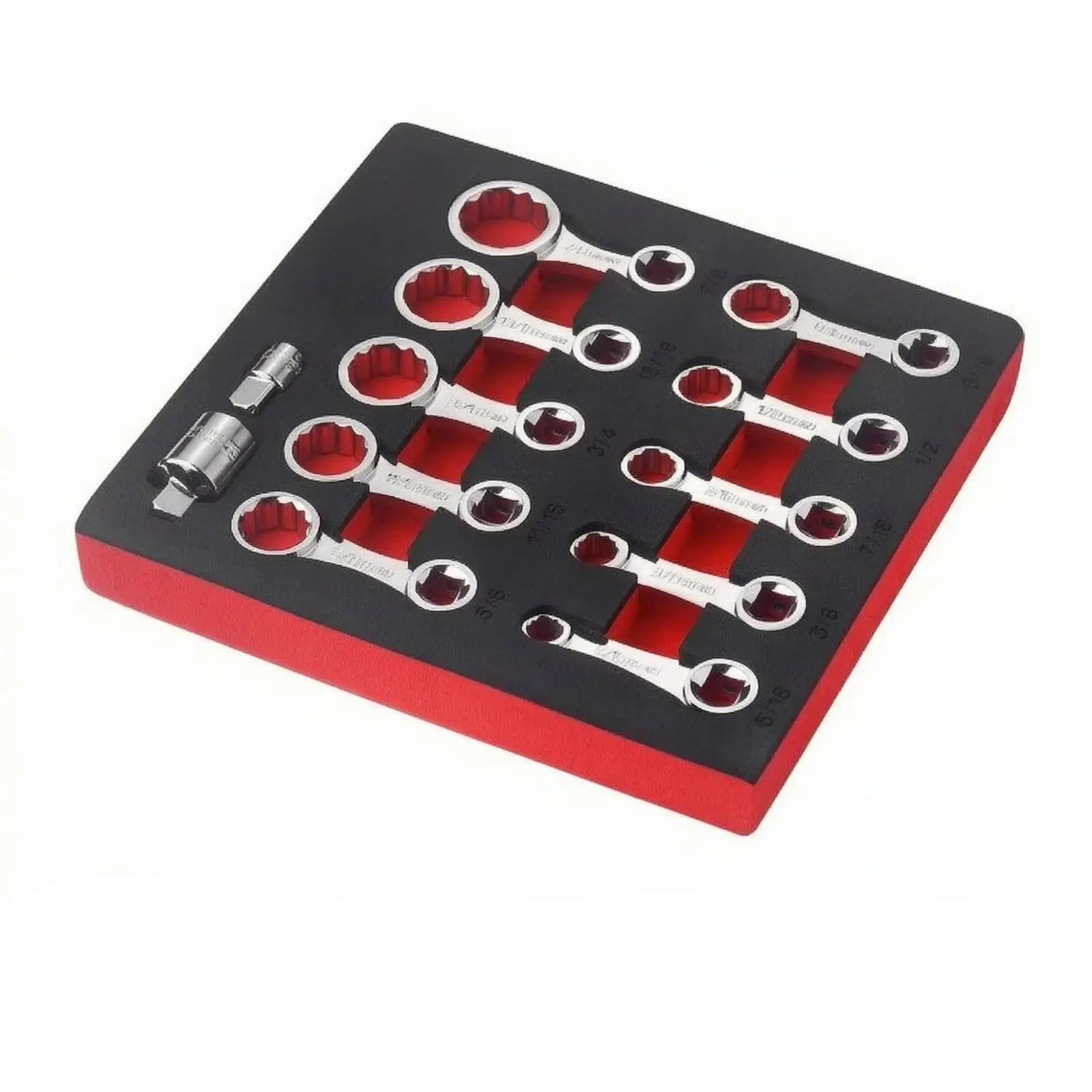 12 Pieces Wrench Adapter Set SAE 12-Point Box End Force Adapter Force Adapters with Drive Adapters Chrome Vanadium