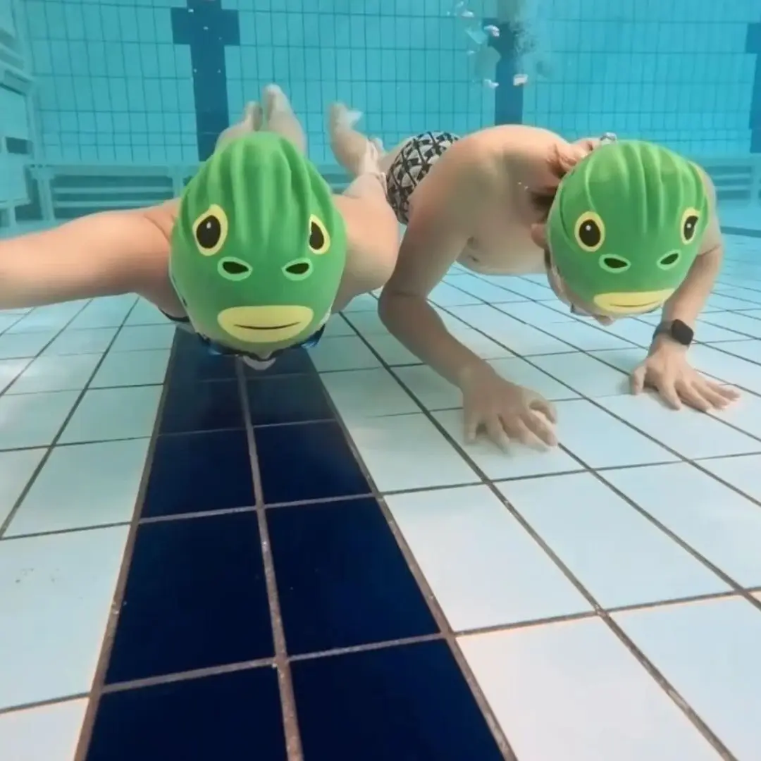 Funny Fish Green-Head Silicone Funny Racing Waterproof Big-Head Clamps Wholesale Super Elastic Comfortable New Abstract Style