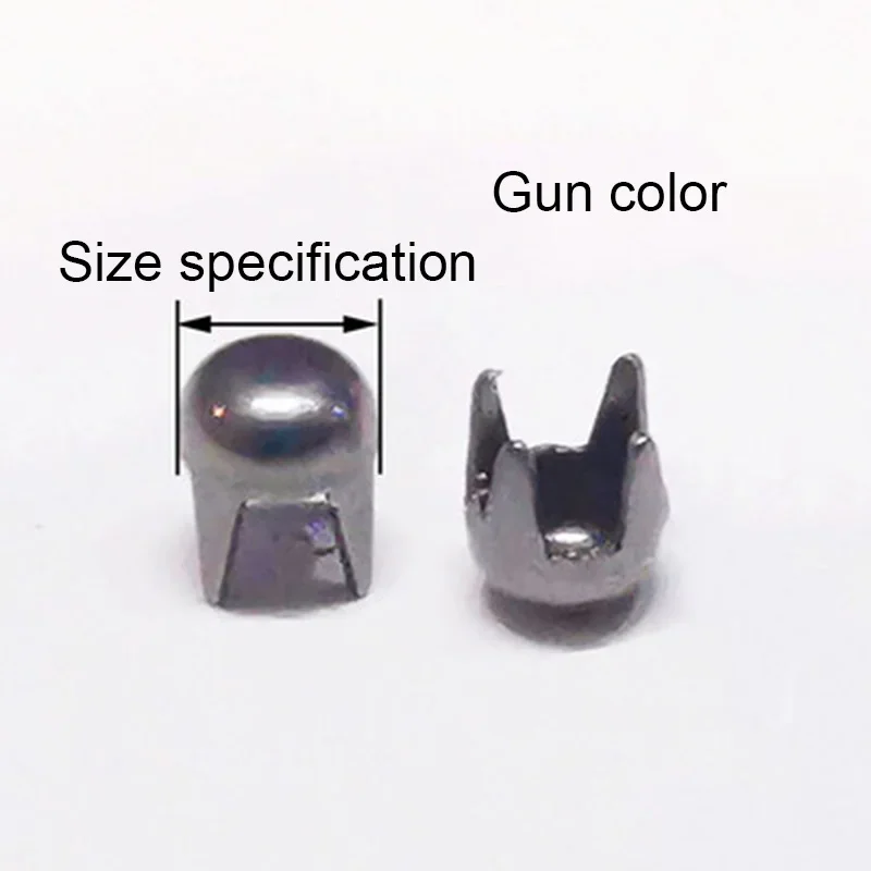 2mm 2.5mm 3mm 3.5mm 4mm 5mm 6mm 8mm 8mm 10mm~16mm Metal Round Cap Claw Rivets for Clothes Accessories Clothing Bags Belts Shoes