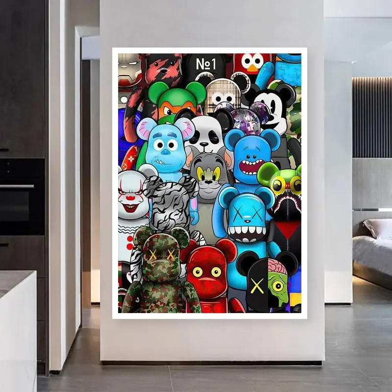 ديزني الكرتون دور الكتابة على الجدران ملصق ، قماش اللوحة ، صورة مضحكة ، جدار يطبع ، المنزل جدارية ، بار ، الشارع ، غرفة نوم الأطفال ، هدية الديكور