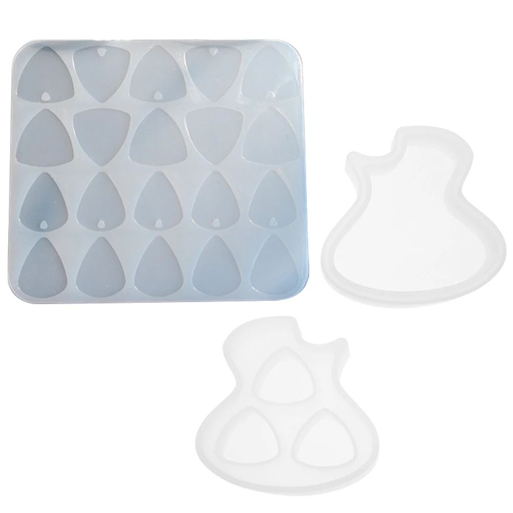 

Guitar Picks Storage Box Silicone Mold Reusable Non Stick Easy Operation DIY Accessories Practical Plectrum Molds Long Lasting