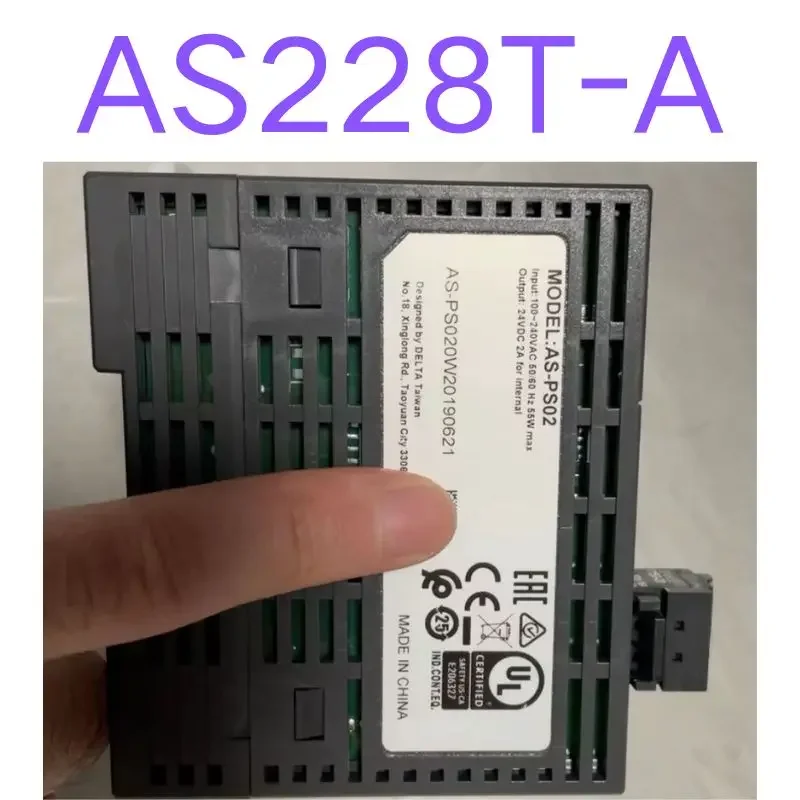 Second-hand test OK  AS228T-A and AS-PS02 Programmable Controller