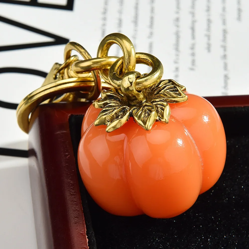 New style of "Everything Goes Well" persimmon keychain, bag pendant, women's bag accessory, exquisite car keychain