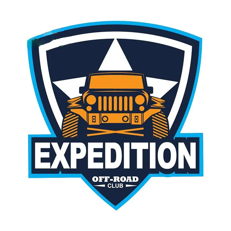 Expedition Travel Never Stop Exploring Pattern PVC Waterproof Sticker DIY Decal For Off Road Car JDM Styling Accessories