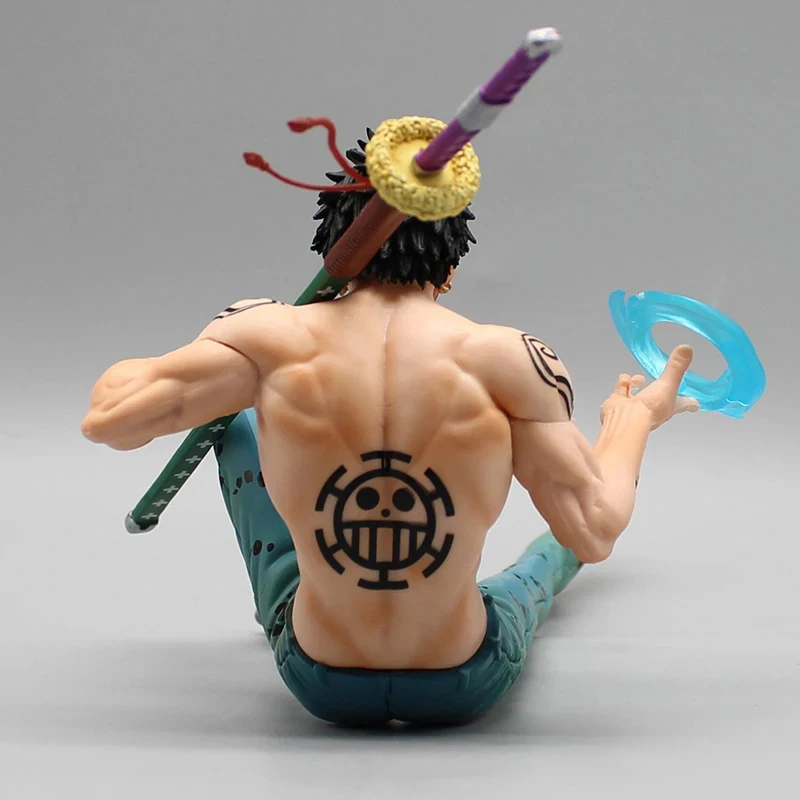 9.5cm One Piece Trafalgar D. Water Law Figures BT Sitting Posture Trafalgar Law Action Figures PVC Anime Collection Model Gifts