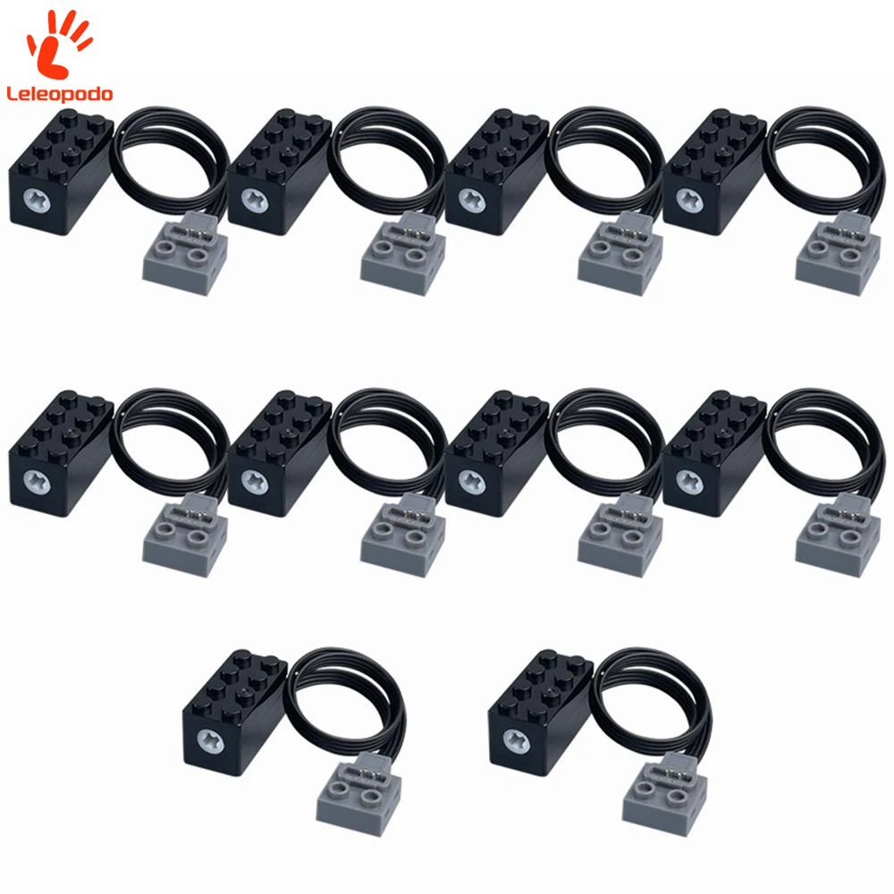 1/2/5/10PCS New MOC Tech Power Functions S Drive Motor Modified Slow Speed Torque Components Engine Toy DIY Building Block Parts