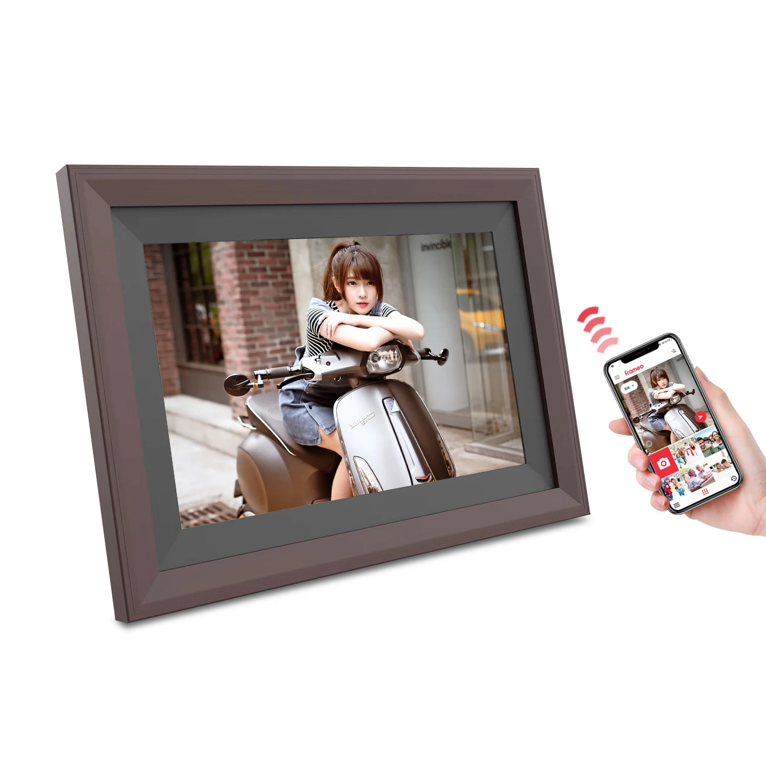 15.6 inch WiFi Cloud photo frame with touch panel FHD RK3326S Quad Core Holder Frameo Picture MP3