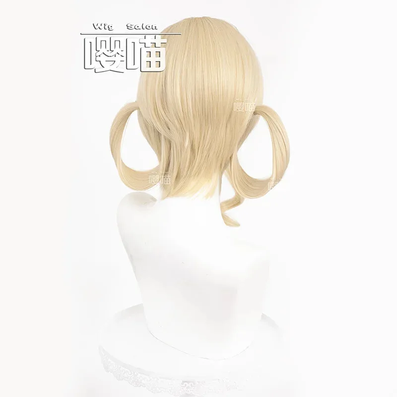 CyNikki Light and airy bubbles Cosplay Wig Game Infinity Nikki Cos Wig Short Yellow Hair Halloween party Role Play Wig + Free Ca