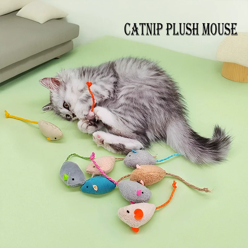 Pet Toy Catnip Mice Cats Toys  - đánh giá và giá Catnip Interactive Plush Mouse