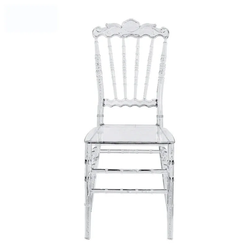 

Outdoor wedding hotel crystal chair, cafe back dining chair, transparent chair