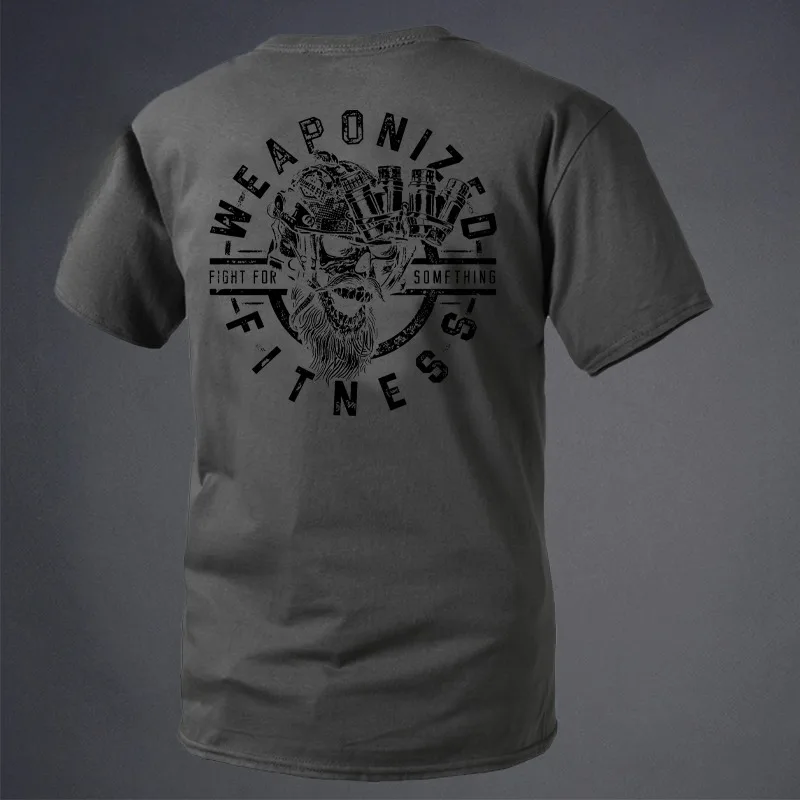 Summer Tough Guy Club Military Wind Sunset Afterglow Crew Neck Short Sleeve T-Shirt Men's T-Shirt Bottom Shirt image 4