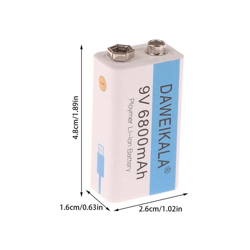 9V 6800Mah Li-Ion R…