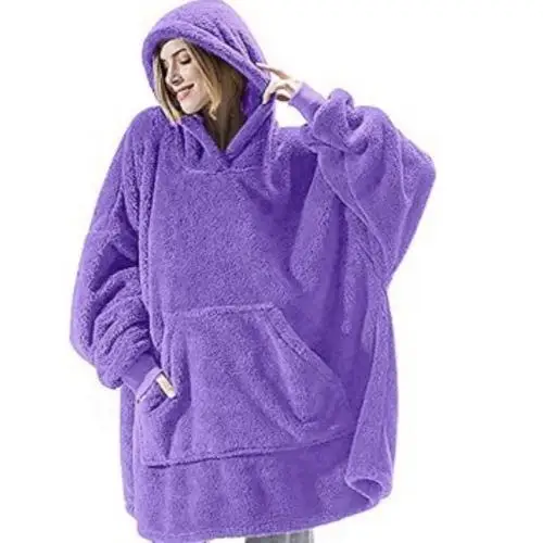 

Уютное двустороннее одеяло-плед с капюшоном, толстовка для пар, домашняя одежда, женская мода, зима