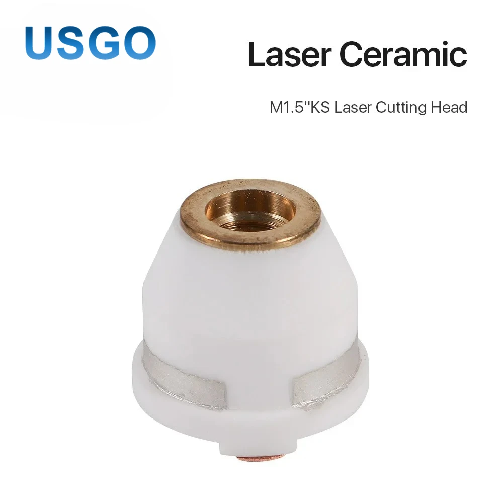 KT M1.5′′ KS Laser Ceramic Nozzle Holder Protective M5 Thread Dia.13mm for Precitec M1.5′′ KS Laser Head Nozzle Part