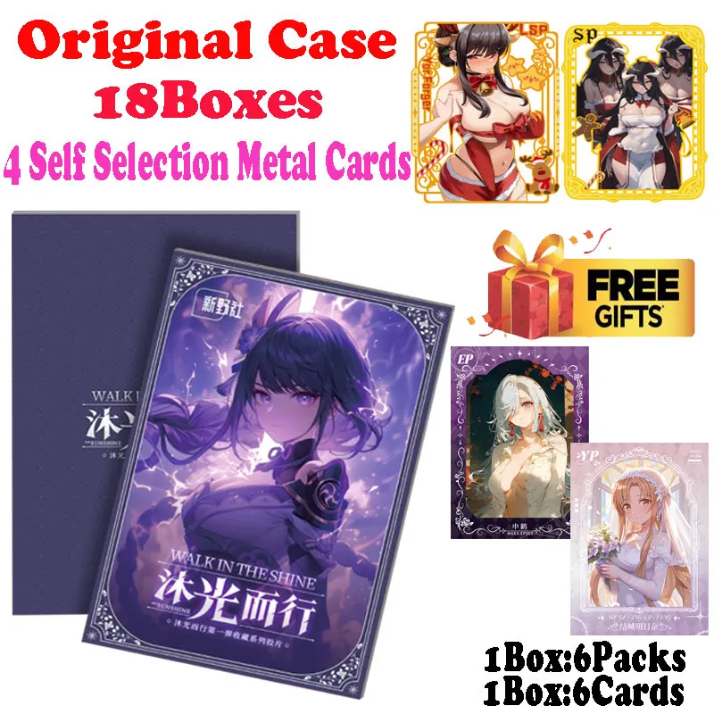 

Wholesale 2024 Newest Walkin The Shine A6 Size Collection Card Goddess Story Waifu Box ACG CCG TCG Doujin Toys And Hobby Gift