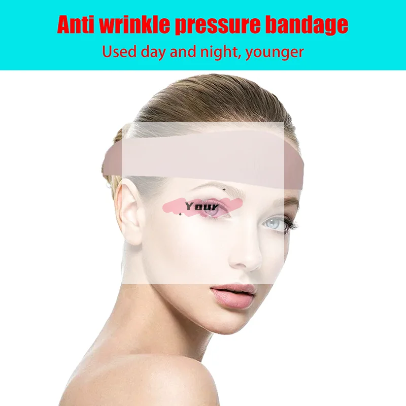 1pc Forehead Lifting Strap, Facial Lift Strap, Forehead Pressure Strap, Facial Compression Strip, Washable And Reusable Day