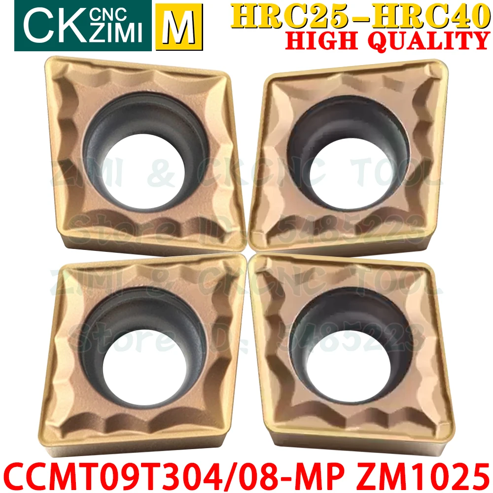 CCMT09T304-MP CCMT09T308-MP ZM1025 Carbide Inserts External Internal Turning Inserts Tool CCMT 09T3 CNC Metal Lathe Cutter Tools