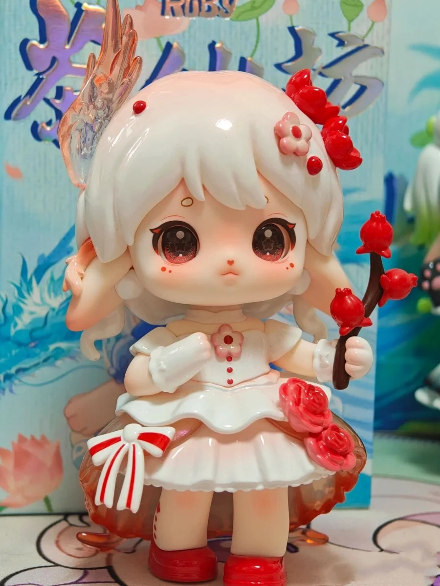 Anime Karakter Ruby Tea Fairy House Serie Blind Box Schattige pop Model Desktop Auto Ornament Collectie, Kinderverrassing Chri