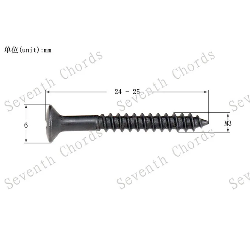 30 Stück/Set Silberne Gitarren-Humbucker-Single-Coil-Tonabnehmer Montagehöhen-Schrauben Federn Gitarrenzubehör – Detail 10