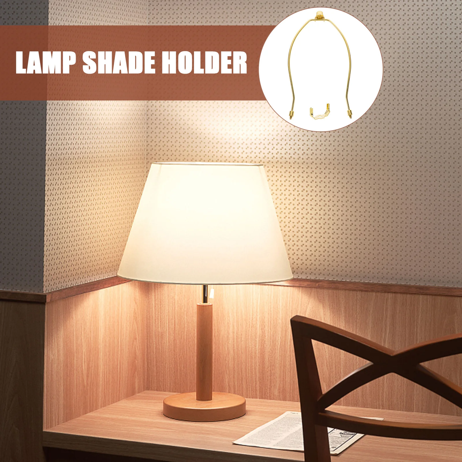 

Lamp Shade Harp Holder Iron Bracket for Table Floor Lamp Repair Stable Support DIY Lampshade Replacement Part Kit