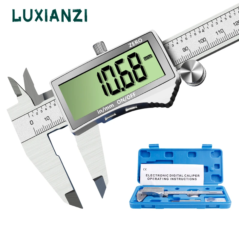 LUXIANZI 0-150mm Digital Caliper High-precision Electronic Vernier Plastic Calipers Micrometer Measuring Tool 200mm 0.1mm