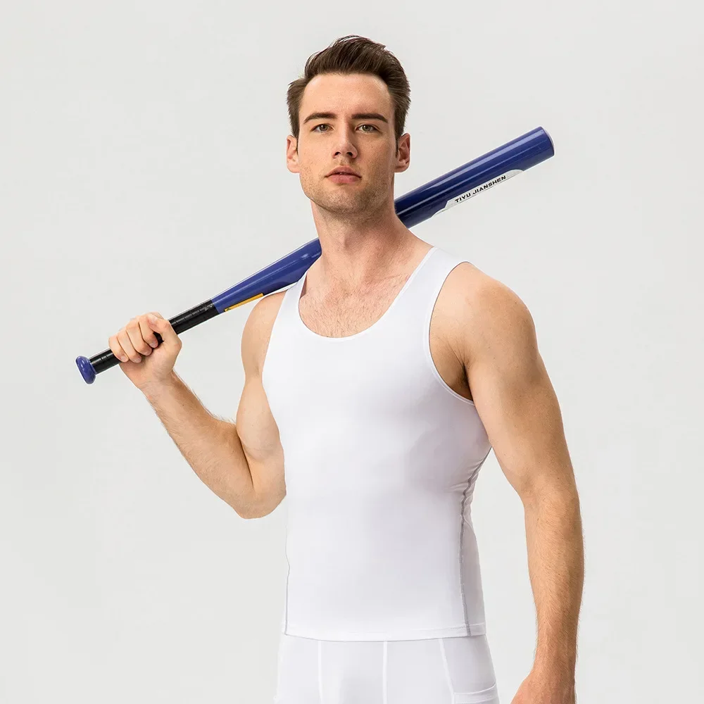 Marathon Singlet Quick Drying CompressionTank Top Man Sports Vest Training Basketball Fitness Top Running Gym Clothes Sportswear