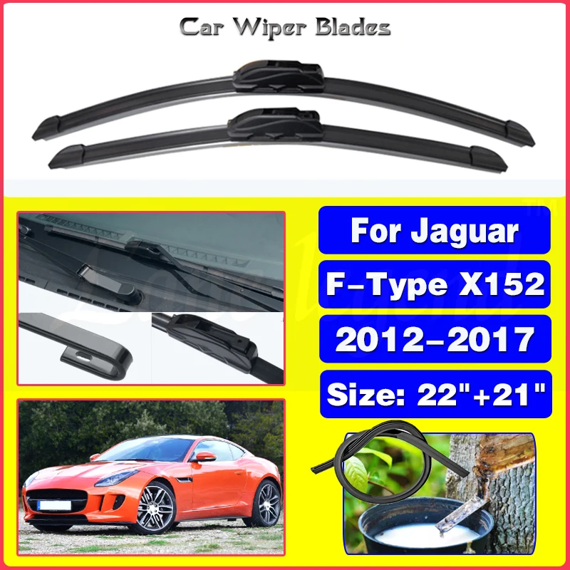 Front Wiper Blades For Jaguar F-Type F Type X152 2012 2013 2014 2015 2016 2017 Windshield Windscreen Window Accessories 22