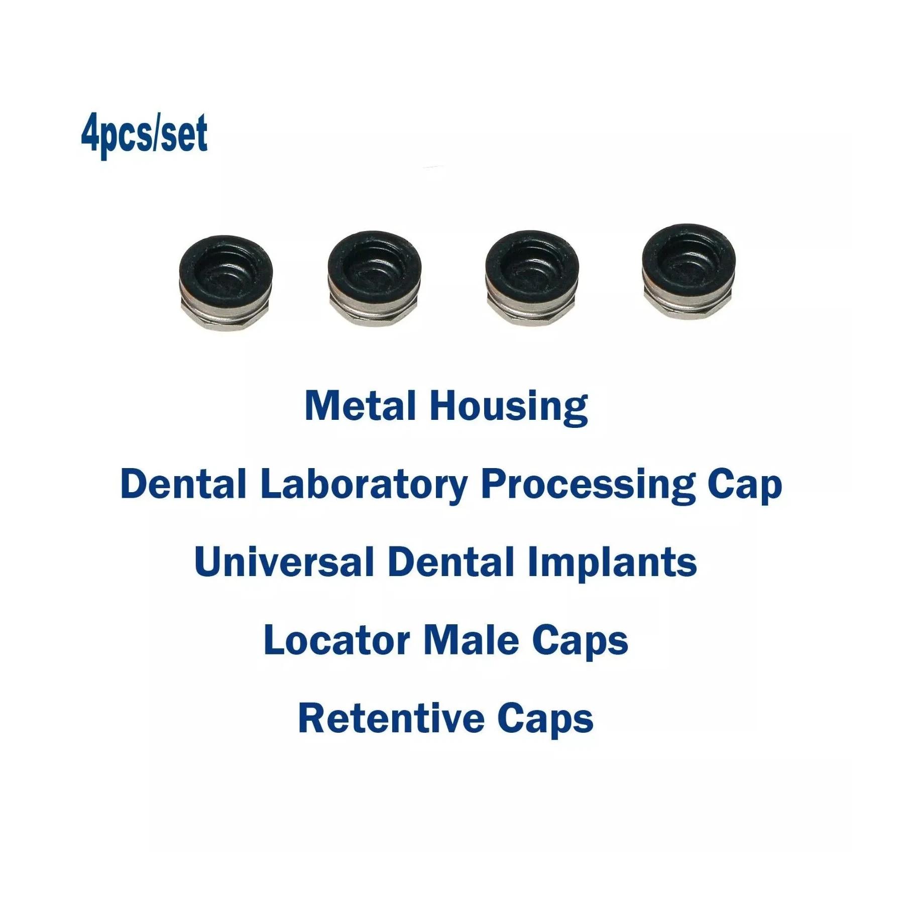 Lab Processing Cap Univeral Locater Overdenture Attachment Abutment Dental