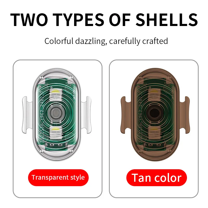 , Universal Colorful Flash Warning Lights for Cars and Motorcycles, Drone Pilot Lights Are Charged