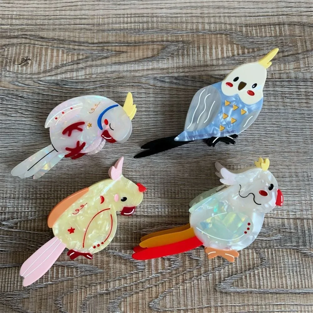 

Милый милый мультяшный зажим в виде акулы, попугай, корейский стиль, уксусная кислота, коготь для волос, креативный головной убор, коготь из птичьей шерсти, ежедневно