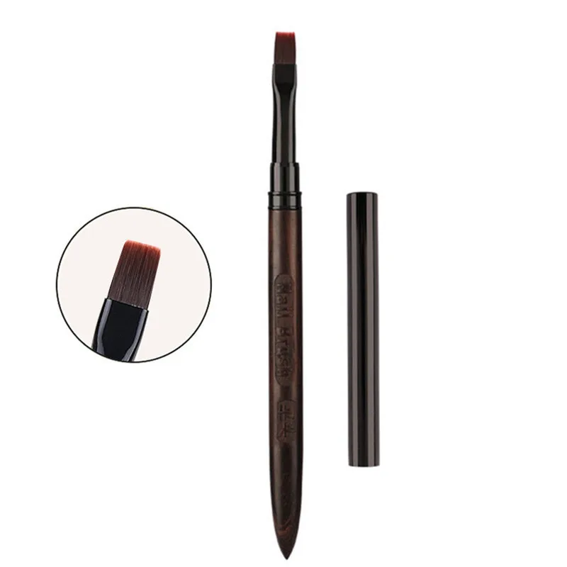 3 stil Sandelholz Griff Nagel Zeichnung Pinsel Für Maniküre Malerei Gradienten UV GEL Verlängerung Builder Zeichnung Stift