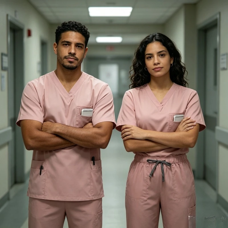 New Suit with Top and Straight Leg Pants for Nurses Doctor and Work Uniforms Suitable for Operating Rooms