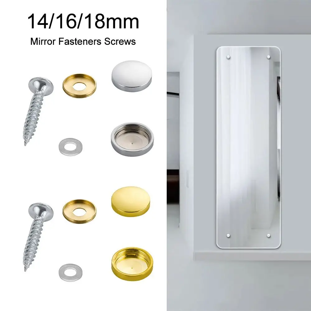 Acrylic Glass Fastener Copper Mirror Fasteners Screws Durable Multifunctional Decorative Cap Nail Billboard Decorative Nails