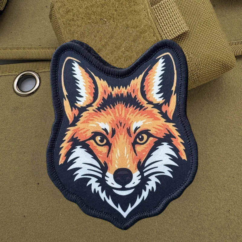 Parche táctico bordado zorro Lisa – para velcro MOLLE - imagen 5