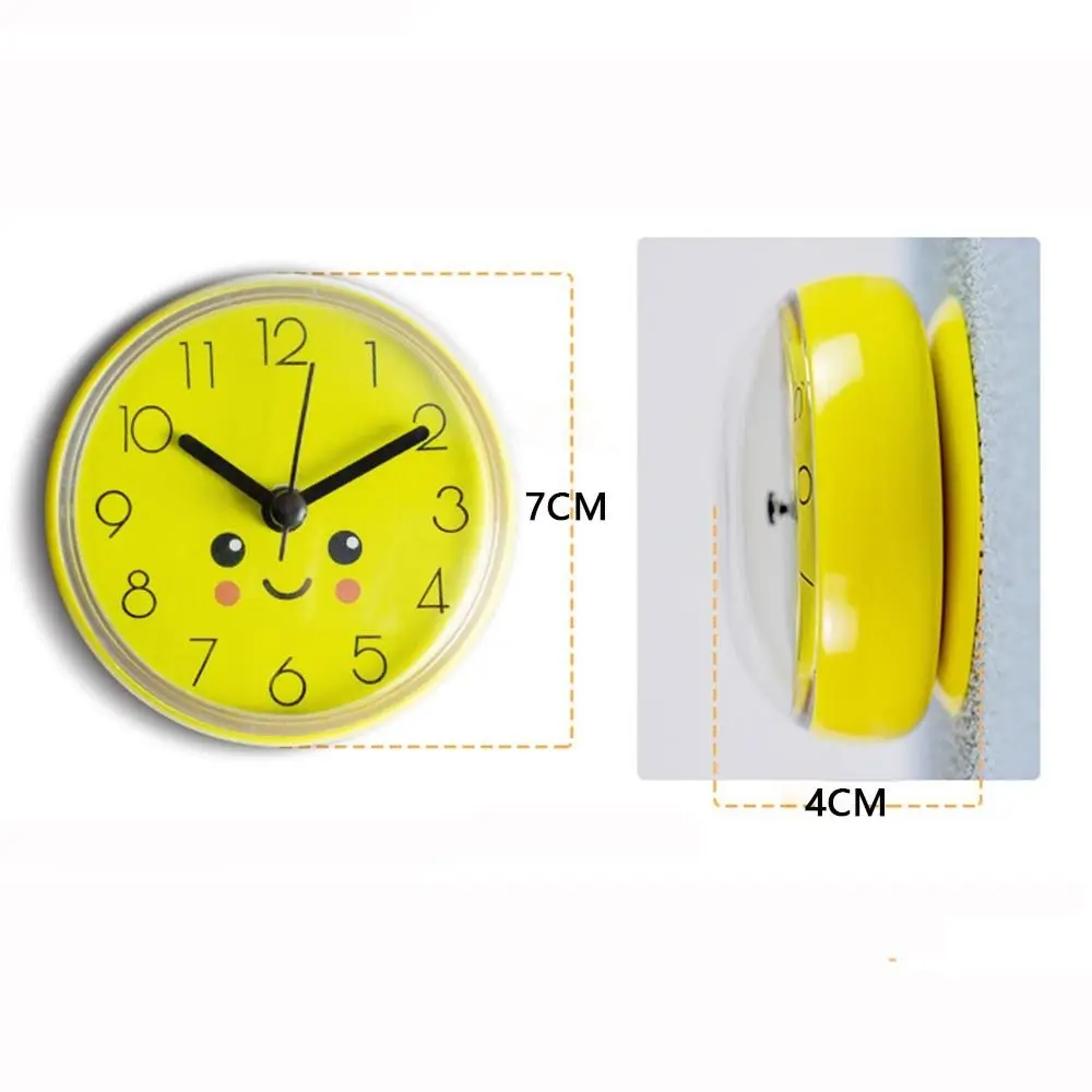 Modern Waterproof 3D Mini Sucker Battery Powered Clock Art Shower Clocks Home Decor Wall Clock Wall Watch view 6