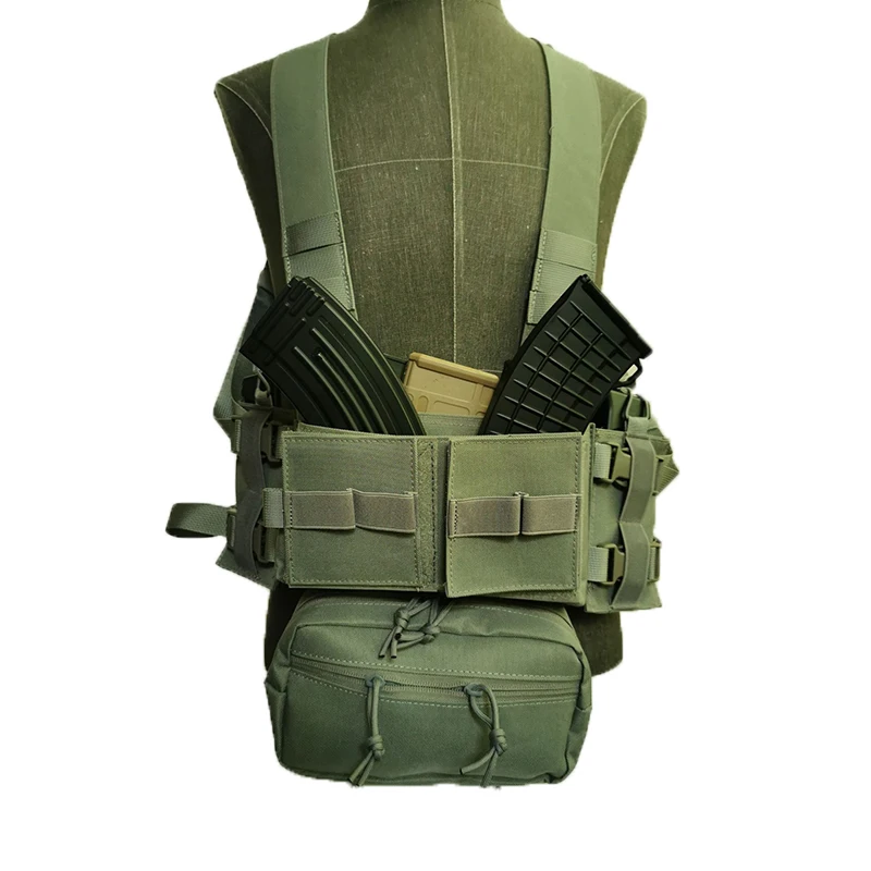 Colete de caça leve tático, MK3 Modular Chest Rig, Conjunto completo multifuncional, 5.56 Mag Pouch, Acessórios Airsoft, 7.62Mag