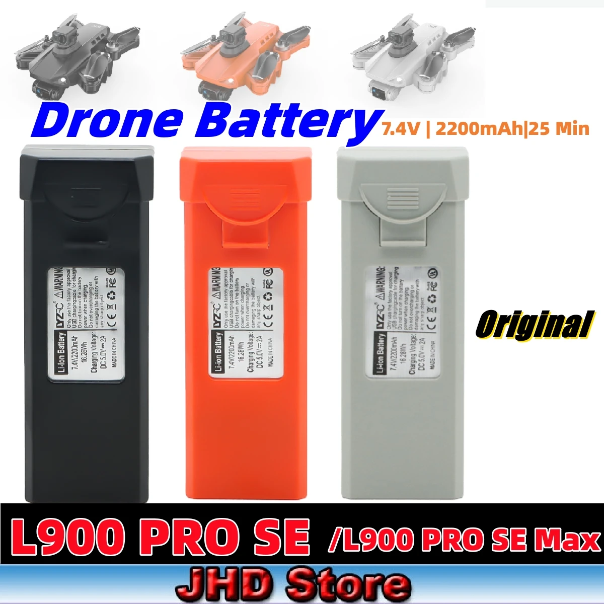 

JHD Original L900 PRO SE Drone Battery For L900 PRO Max Drone Battery Accessories Quadcopter Drone L900 PRO SE Battery