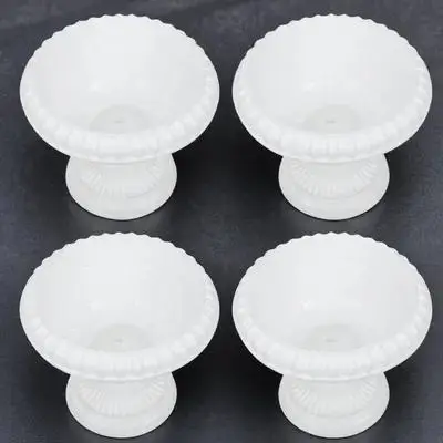 

4 шт. мини-цветочные горшки в римском стиле с высоким светопроницаемостью для балкона, сада, внутреннего и наружного декора