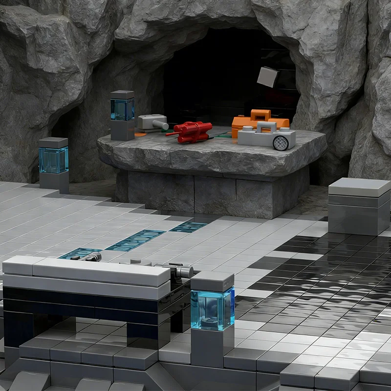 6353ピース 組み立て式バットケイブMOCカスタマイズモジュラービルディングブロックブリック教育モデルテクノロジーDIY男の子向け組み立ておもちゃギフト