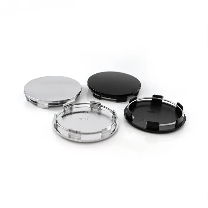 4PCS Anti-Falling Universal Car Hub Center Caps 65MM 62.2mm ID Fastening Fit for Most Vehicle Wheel Replacement