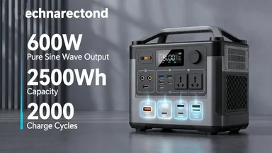 500W 600W 1000W portable solar generator with pure sine wave inverter for outdoor energy storage