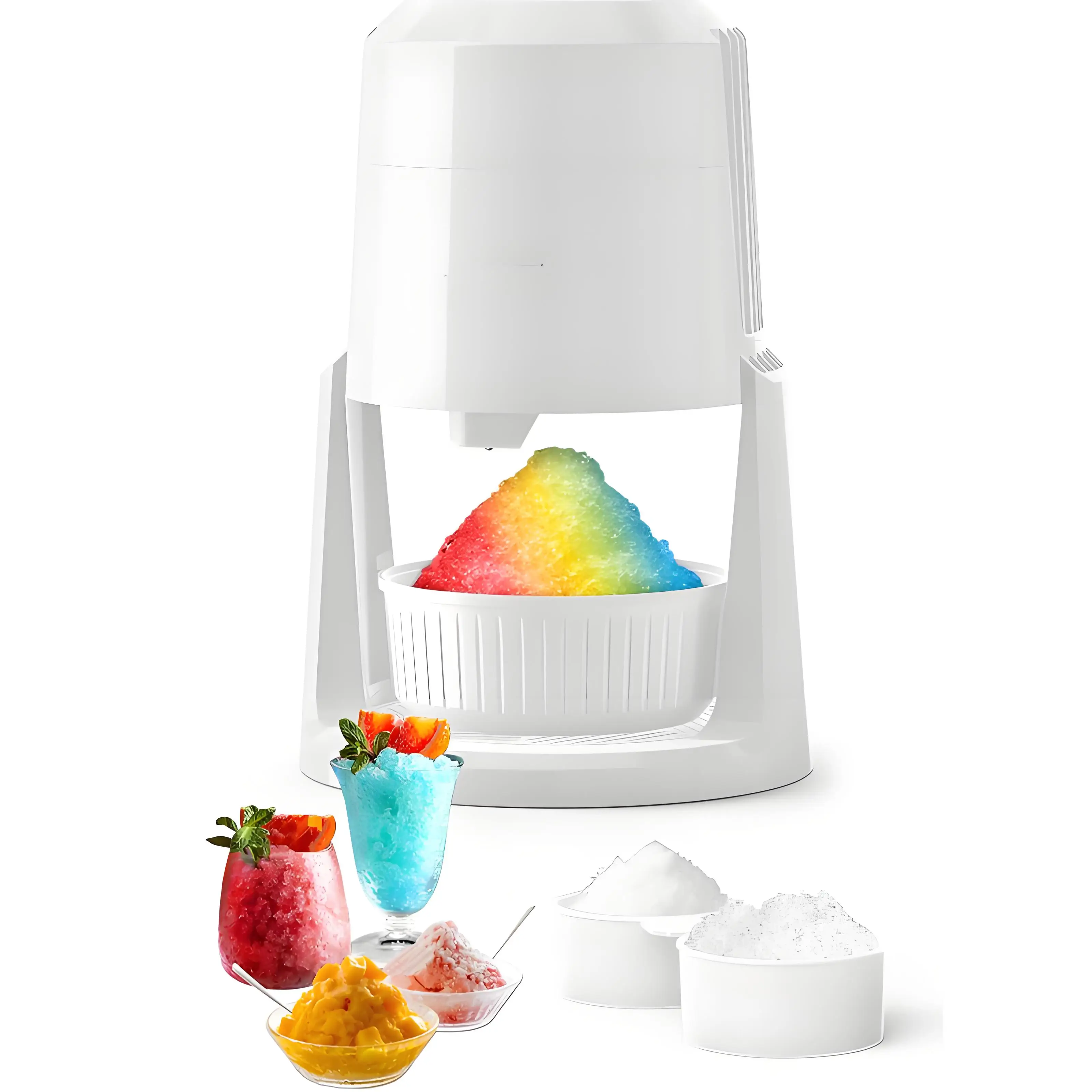 

Ice Shaving Machine Automatic Ice Shavers Crusher Electric Shaved Ice Snow Slurry Shaved 220V Two Speed Adjustable Household