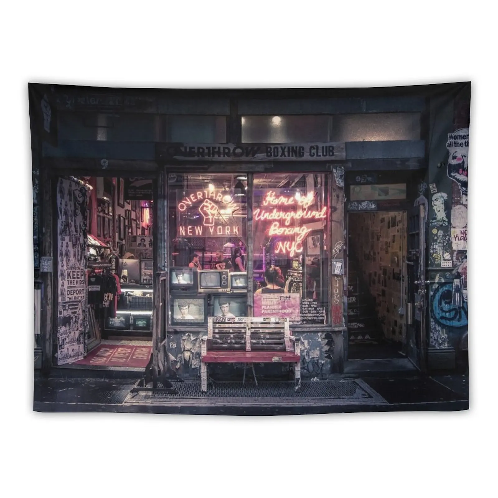 

Underground Boxing Club NYC Tapestry Decorative Paintings Room Decor Cute Room Aesthetic Decor Home Decoration Tapestry